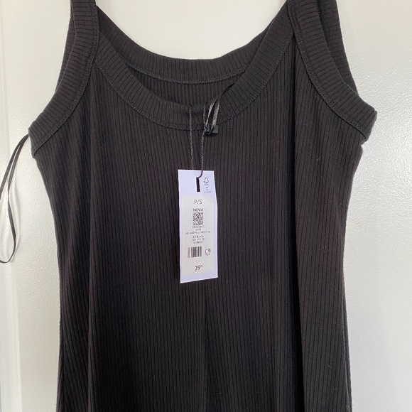 Black Bodycon Ribbed Midi Dress - Picture 4 of 4